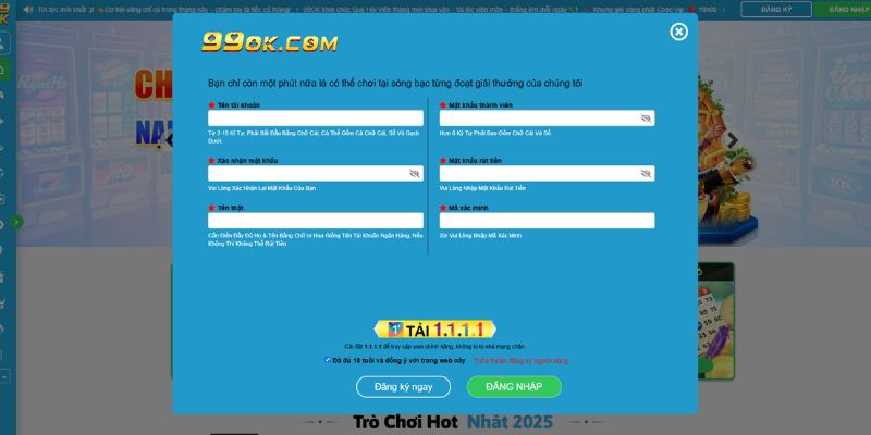 99OK - Trang Chủ 99OK.COM Giải Trí An Toàn, Uy Tín 2026 30 Cách Đăng Ký và Đăng Nhập Tài Khoản 99OK