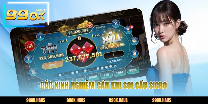 Các kinh nghiệm cần khi soi cầu sicbo